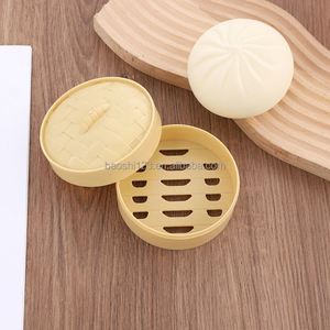 Simulation Big Steamed Bun <b>Squishy</b> Toy Funny Prank Slow Rebound Stress Relief Vent Decompression Toy for Kids Adults - Product Image 2