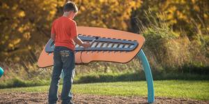 Aire de jeux musicale extérieure <span class=keywords><strong>clavecin</strong></span> enfants métal Percussion jouets Xylophone frapper sur Thwacker - Product Image 4