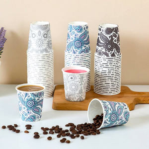 Taza de café de papel desechable de una sola pared con logotipo personalizado, 8oz, 12oz, 16oz, 20oz, taza de pared ondulada, tazas de café de papel desechables con logotipo impreso - Product Image 1