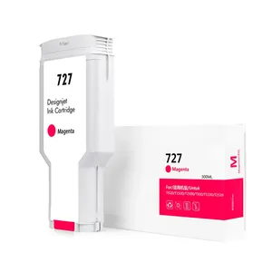 Tanque de tinta 727 Color Premium Compatible con <span class=keywords><strong>HP</strong></span> DesignJet T920 T1530 T1500 T2500 T2530 Impresora Genérico HP727 Cartucho de tinta - Product Image 4
