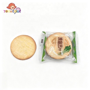 Biscuits croustillants légers au goût d'oignon vert, faibles en gras, salés, ronds, <span class=keywords><strong>pour</strong></span> le petit-déjeuner et les collations diététiques - Product Image 2