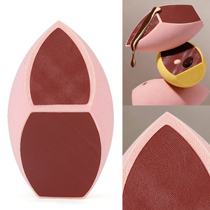 Nueva Esponja de Maquillaje de Moda, Esponja Mezcladora de Maquillaje de Cuero Sintético con Huella Dactilar, Multicolor - Product Image 6