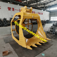 Bucket Penyaring Putar Excavator 40T dengan Layar yang Dapat Diganti