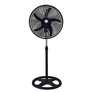 <span class=keywords><strong>Ventilateur</strong></span> sur pied noir de 18 pouces, conception de base de feuille de 5pp pour la maison, l'intérieur, l'hôtel, le moteur en aluminium durable, le plastique résistant aux intempéries pour l'extérieur - Product Image 1