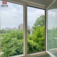 Ventana Abatible de PVC Impermeable para Baño, Ventana Abatible de PVC Resistente a la Humedad para Baño