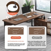 LBZ-177X Ensemble bureau et chaise d'ordinateur moderne, mobilier de bureau sans assemblage requis, usage commercial
