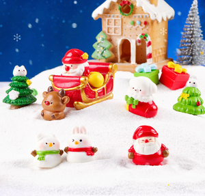 Desain baru pohon Natal hadiah Resin kerajinan lanskap mikro ornamen peri Taman Miniatur dekorasi kerajinan - Product Image 2