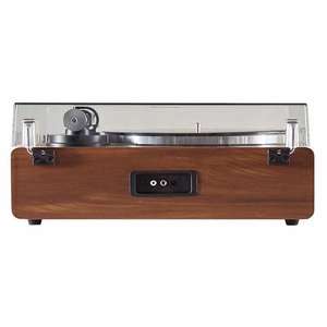 Tourne-disque <span class=keywords><strong>vinyle</strong></span> vintage tout-en-un avec haut-parleurs intégrés, lecture Bluetooth et cache anti-poussière pour audiophiles et usage domestique - Product Image 6