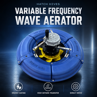 Variateur de fréquence VFD, Aérateur de surface flottant, Générateur de vagues pour l'aquaculture, l'élevage de poissons et les bassins