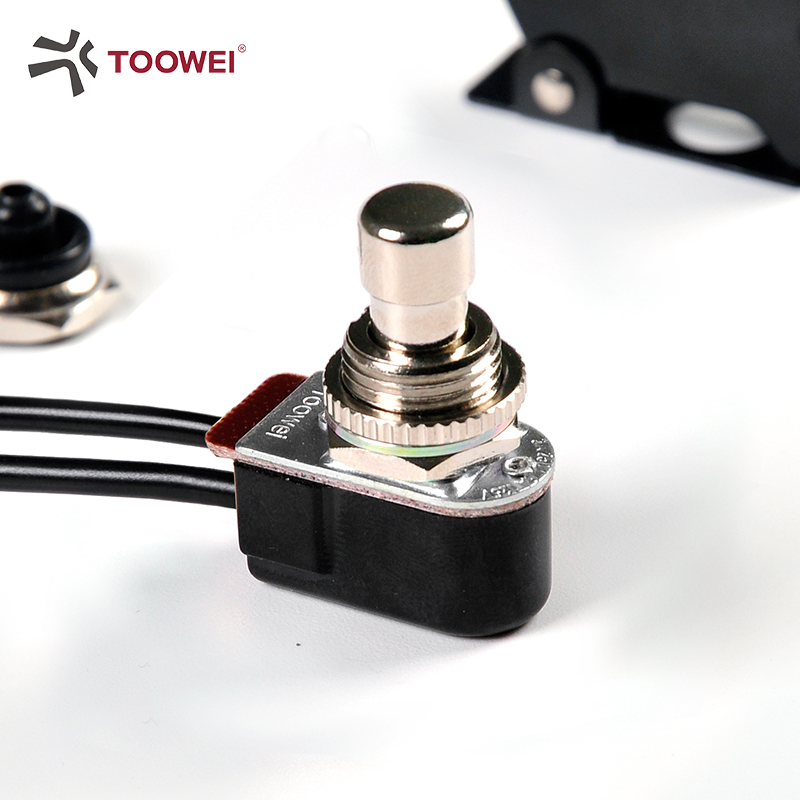 Toowei NO/NC 12MM Push Button Toggle Switch Normally Open OFF  ON  and Normally Closed ON  OFF  Car Auto Switch Button