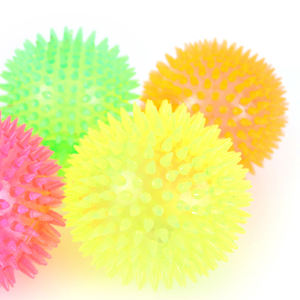 Balle de massage LED monochrome en TPR de haute qualité pour animaux de compagnie, diamètre 10 cm, jouets pour animaux - Product Image 3