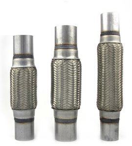 Ss304 316 גמיש לשאוג צינור פליטה מכונית עם חוט סופר גמיש חוט קלוע מחבר - Product Image 1