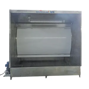 small spray booth with water curtain water type paint bench