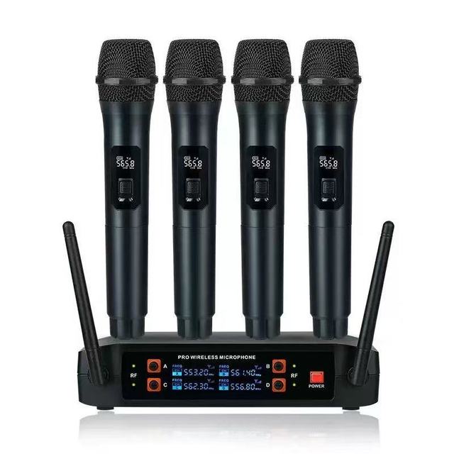 The Factory Is Selling High-quality Single 4-channel Digital Optional Ultra-high Frequency Wireless Microphones for KTV Singing