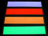 Panneau lumineux LED RGB 2x2 pieds 50W 4000LM, plafonnier dimmable à changement de couleur pour le marché américain et canadien, maison et bureau