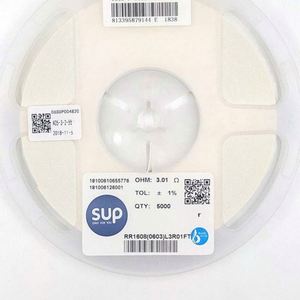 Whole -Sale RR1608 0603L3R01FT 0603 1608 Resistors Chip Resistors SMD Resistors 3.01ohm 1% 1/10W Thick Film Resistor - Product Image 1