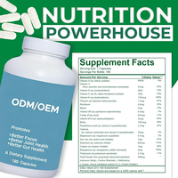 Marque privée OEM, Complément alimentaire pour le soutien de la concentration, Capsules pour la santé des articulations, Complément pour la santé intestinale, Capsules de compléments alimentaires
