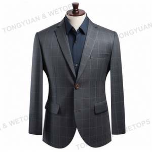 Setelan Pria Peaked Lapel Double Breasted, setelan Prom besar dan tinggi, jaket tuksedo pengantin pria, pakaian mantel celana ukuran Plus <span class=keywords><strong>2</strong></span> potong - Product Image 1