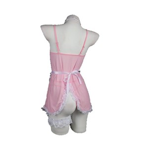 Maid Outfit Sexy Lingerie Set Pink Lace Dress Women Role Play Costume Fancy Dresses - Product Image 4