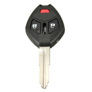 Mitsubishi 3 <b>Button</b> Car Key Fob Remote With Panic Lock Unlock Function For Outlander Lancer Black ABS Shell - Product Image 5