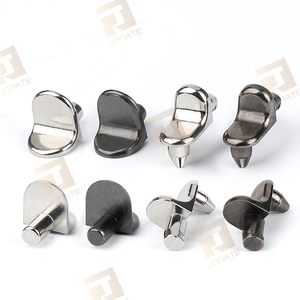 Nickel mạ đồ nội thất phần cứng kim loại Kệ hỗ trợ Clip chốt tủ kệ hỗ trợ với vít - Product Image 1