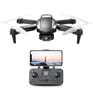 Drone V10 kamera ganda HD 4K, pesawat tak berawak cerdas pengendalian jarak jauh lipat dengan waktu terbang lama