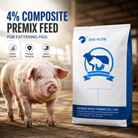 SAIK Prémélange Composé pour Porcs à l'Engraissement 4% avec L-Lysine, Enzymes, Vitamines et Micronutriments pour une Croissance Saine