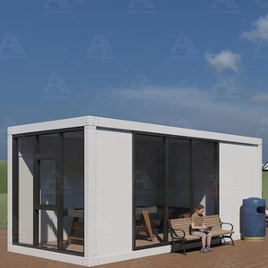 Ante Fácil instalación 20 pies casa contenedor desmontable Nueva Generación CASA DE ACERO prefabricada barata con almacenes - Product Image 3