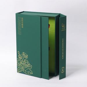 Caja de Regalo Magnética de Cartón Rígido Grueso Personalizada de Lujo en Verde para Cosméticos, Aceite Esencial Antiarrugas para Ojos, con Logotipo - Product Image 5