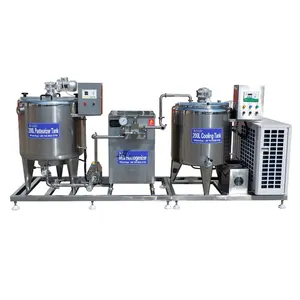 200L hàng loạt pasteurizer homogenizer và số lượng lớn Sữa mát với 415V cho thị trường Malaysia