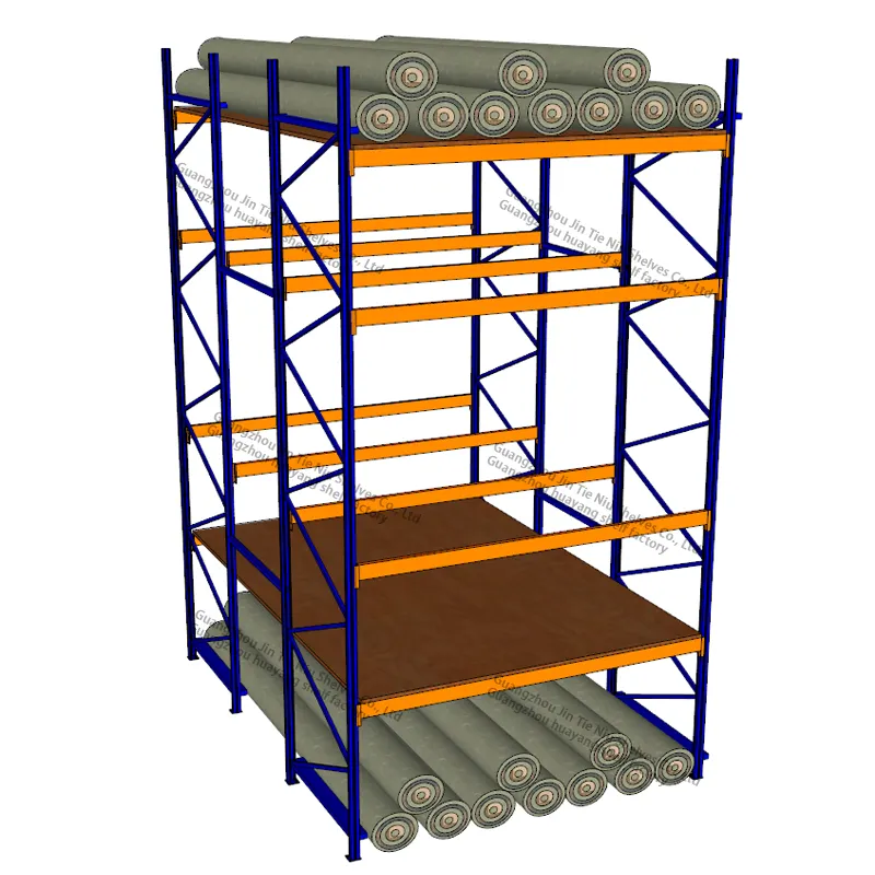 Sistema de paletas de armazenamento, do fabricante de cantão shenzhen, prateleira, armazém, tubo de rolo de tecido