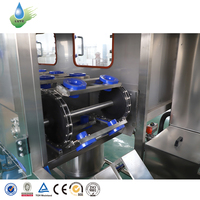 Machine monobloc de lavage, remplissage et bouchage de barils de 5 gallons, 300 BPH, pour ligne d'eau pure