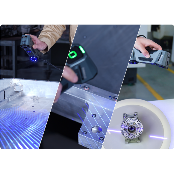 SHINING 3D FreeScan Combo Portable Handheld 3D Laser Scanner High Precision 0.02mm Accuracy Automotive Aerospace 3D Modeling