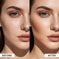 Palette de maquillage 3-en-1 personnalisée OEM : Fard à joues pressé haute pigmentation, illuminateur et contouring végétalien et waterproof pour le visage (vente en gros)