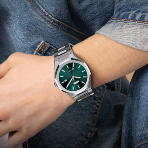 ลดราคา นาฬิกาข้อมือผู้ชาย Miyota 8215 Movement ขนาด 42 มม. ระบบออโตเมติก แสดงวันที่ ตัวเรือนและสายสแตนเลสสตีล 316L รับผลิตแบบ OEM ODM - Product Image 3