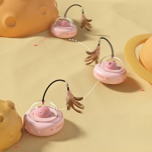 وصل حديثًا ألعاب تفاعلية ذكية للقطط تعمل بالحركة وريش ليزر أوتوماتيكي LED مصابيح ملونة ألعاب ليزر للقطط قابلة للشحن - Product Image 3