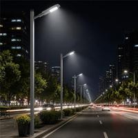 Lampadaire LED en alliage d'aluminium DL07A 2700K-6000K CCT IP66 140lm/W 4200-21000lm AC90-305V Faisceau T2 T3 50000H Garantie 5 ans
