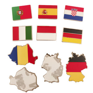 สติกเกอร์โลหะติดโทรศัพท์แบบกำหนดเอง โปรโมชั่น ธงชาติประเทศในยุโรป เยอรมนี สเปน อิตาลี โปแลนด์ พร้อมแผนที่  พิมพ์พร้อมกาว - Product Image 2
