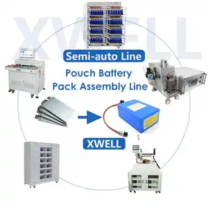 XWELL Customized Semi Automatic Pouch Cell Battery Pack Production Line One Stop Solution