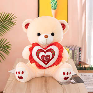 San valentino personalizzato orsacchiotti di peluche cuore amore OEM peluche morbido san valentino peluche per ragazza amica - Product Image 4