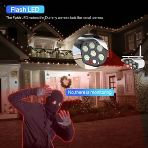 <strong>Fake</strong> <strong>Camera</strong> Solar Lights Outdoor Waterproof <strong>Security</strong> Simulation Dummy <strong>Camera</strong> LED Light Monitor Surveillance Bullet <strong>Camera</strong> - Product Image 4
