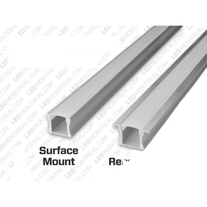 Lumière linéaire à led profilé en aluminium canal à led de couleur noire personnalisé pour bande lumineuse à led - Product Image 6