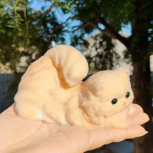 Jouet Squishy Anti-Stress Personnalisé en Forme de Chat Persan Façon Simulation, Fait Main, Adhésif, Soulagement de l'Anxiété, Vente Directe Usine, Nouveauté - Product Image 3