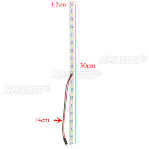 Barre lumineuse LED SMD blanche de 30 cm à 18 LED pour éclairage intérieur de coffre de voiture - Product Image 2