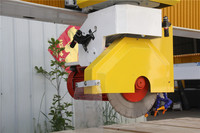 Machine de découpe de marbre à jet d'eau automatique 4+1 axes multi-ponts, technologie italienne, pour la pierre