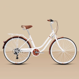 바구니가있는 OEM 레이디 자전거 저렴한 20/24/26 인치 여성 도시 자전거 숙녀 자전거 판매 여성 자전거 - Product Image 2