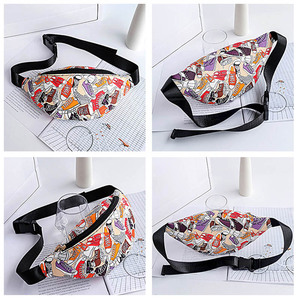 Sac bandoulière simple personnalisé en PU imperméable, sac banane décontracté pour le voyage - Product Image 5