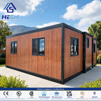 Maison préfabriquée extensible en conteneur de 20 pieds ou 40 pieds avec cadre à rupture thermique en PA66, 5 chambres, mini-maison, chalet