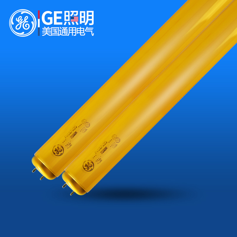 GE-40W Anti-UV Golden Yellow Tube 220V T12 1.2M 3000K Fluorescent TubeためElectronics Factory Printing Circuit Board Factory