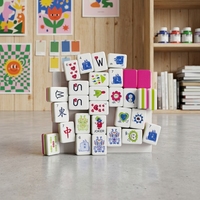Tuiles de Mahjong américaines en acrylique à 4 couches, sous licence officielle – Le choix idéal pour les cadeaux de fin d'année et les jeux à domicile.